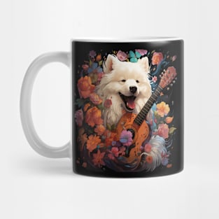 Samoyed Playing Guitar Mug